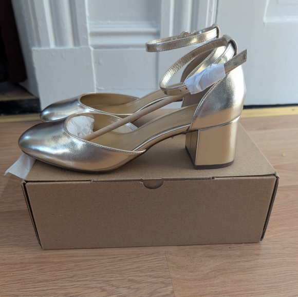 NWT J. Crew Factory Ankle-Strap Heels - Picture 4 of 5